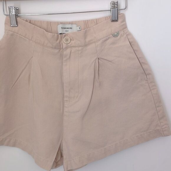 Thinking Mu Narcisco Sustainable Hemp Front Pleat 2.75” Shorts Size 34 - Picture 4 of 9